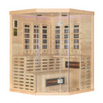 BOSE NORJO 4 Person Far Infrared Indoor Corner Sauna. 40033