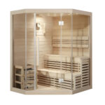 BOSE ASKA 4-5 Person Traditional Indoor Corner Sauna. 40043