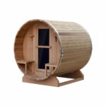 BOSE HELSINKI 6 Person Traditional Outdoor Barrel Sauna. 40097