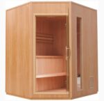 BOSE KOUVOLA 4 Person Traditional Indoor Corner Sauna. 40092