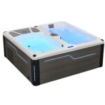 BOSE NORDIC 2 Person Integrated Hot Spa & Cold Plunge. 2150x2150x800mm. 40225